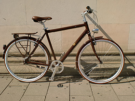Q-One Fahrrad braun